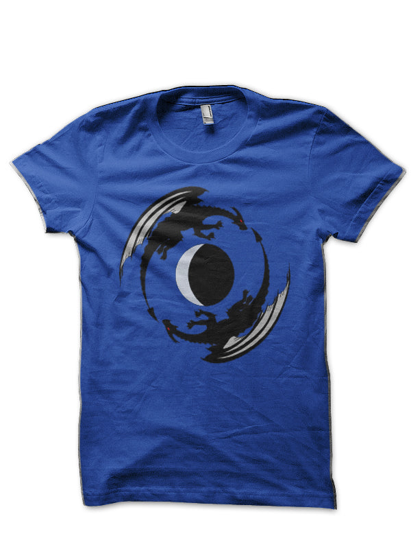 Moon Dragons Royal Blue T-Shirt Hoodie, Sweatshirt | CoreVibeTees.com