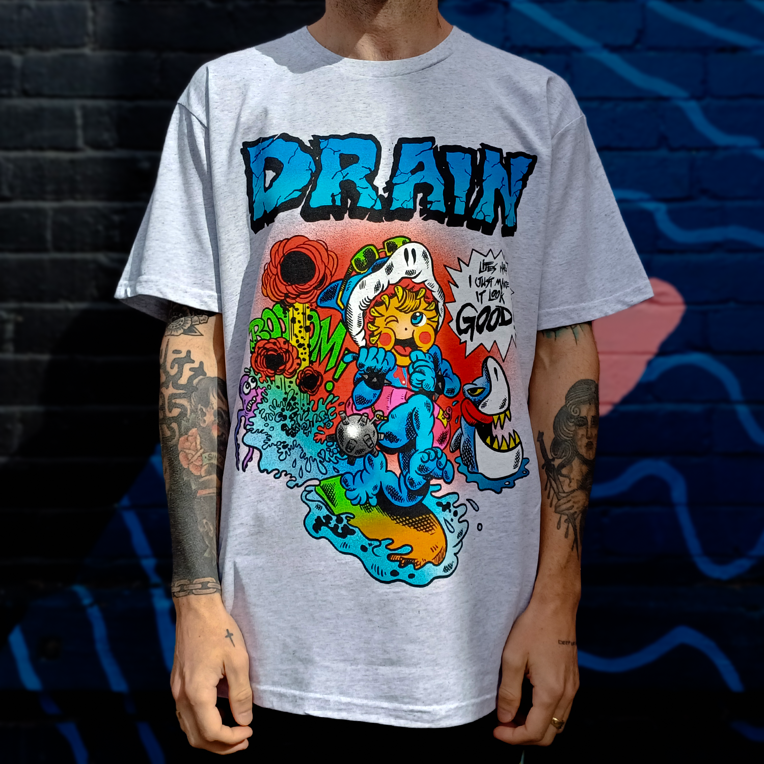Comic Book T-Shirt (White Marle) Hoodie, Sweatshirt | CoreVibeTees.com (Image 2)