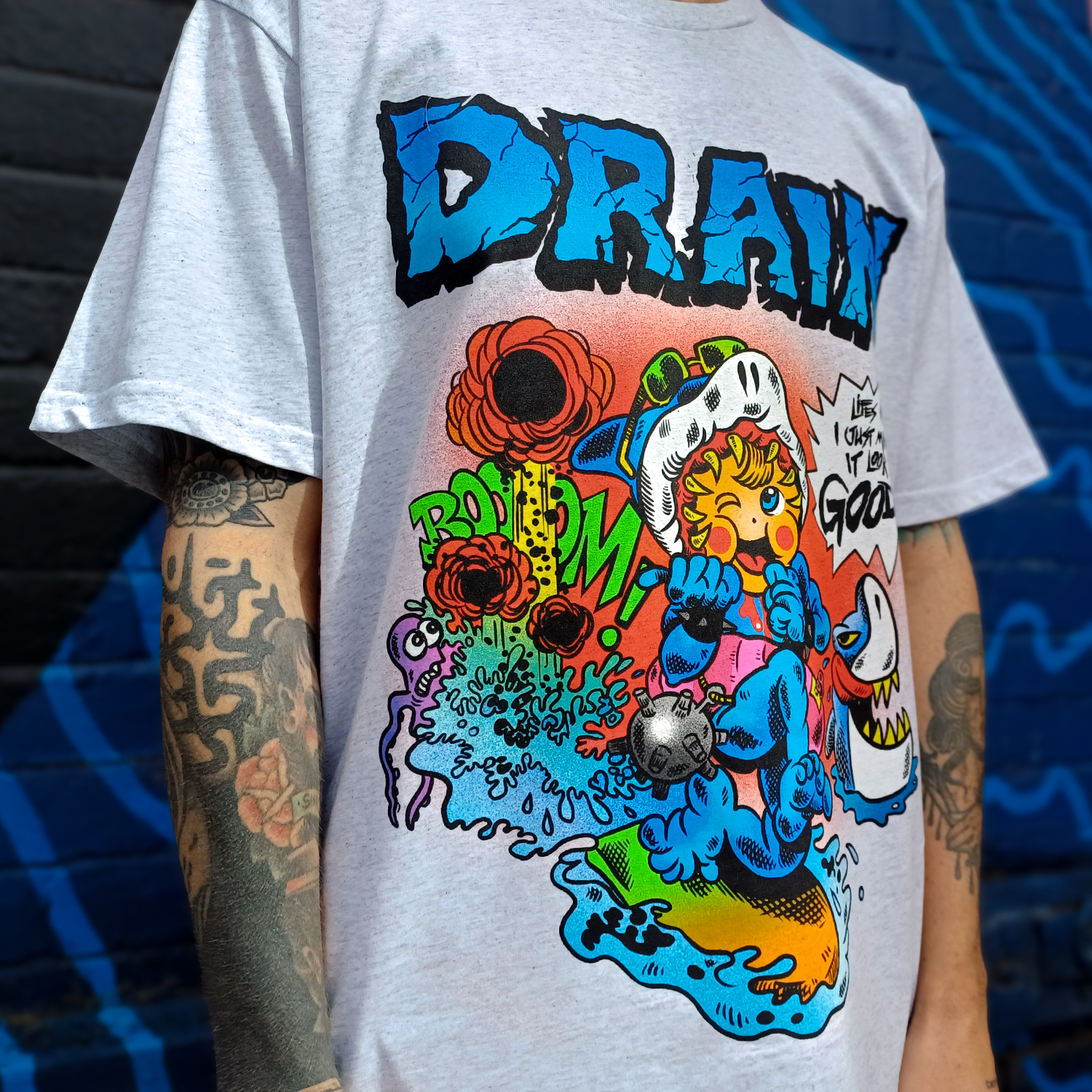 Comic Book T-Shirt (White Marle) Hoodie, Sweatshirt | CoreVibeTees.com (Image 3)