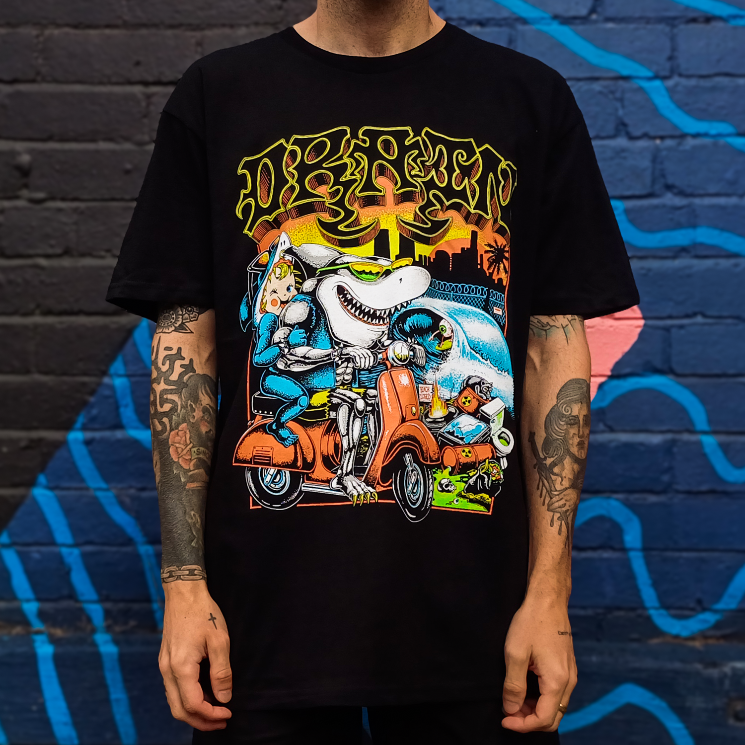 Street Sharks T-Shirt (Black) Hoodie, Sweatshirt | CoreVibeTees.com (Image 2)