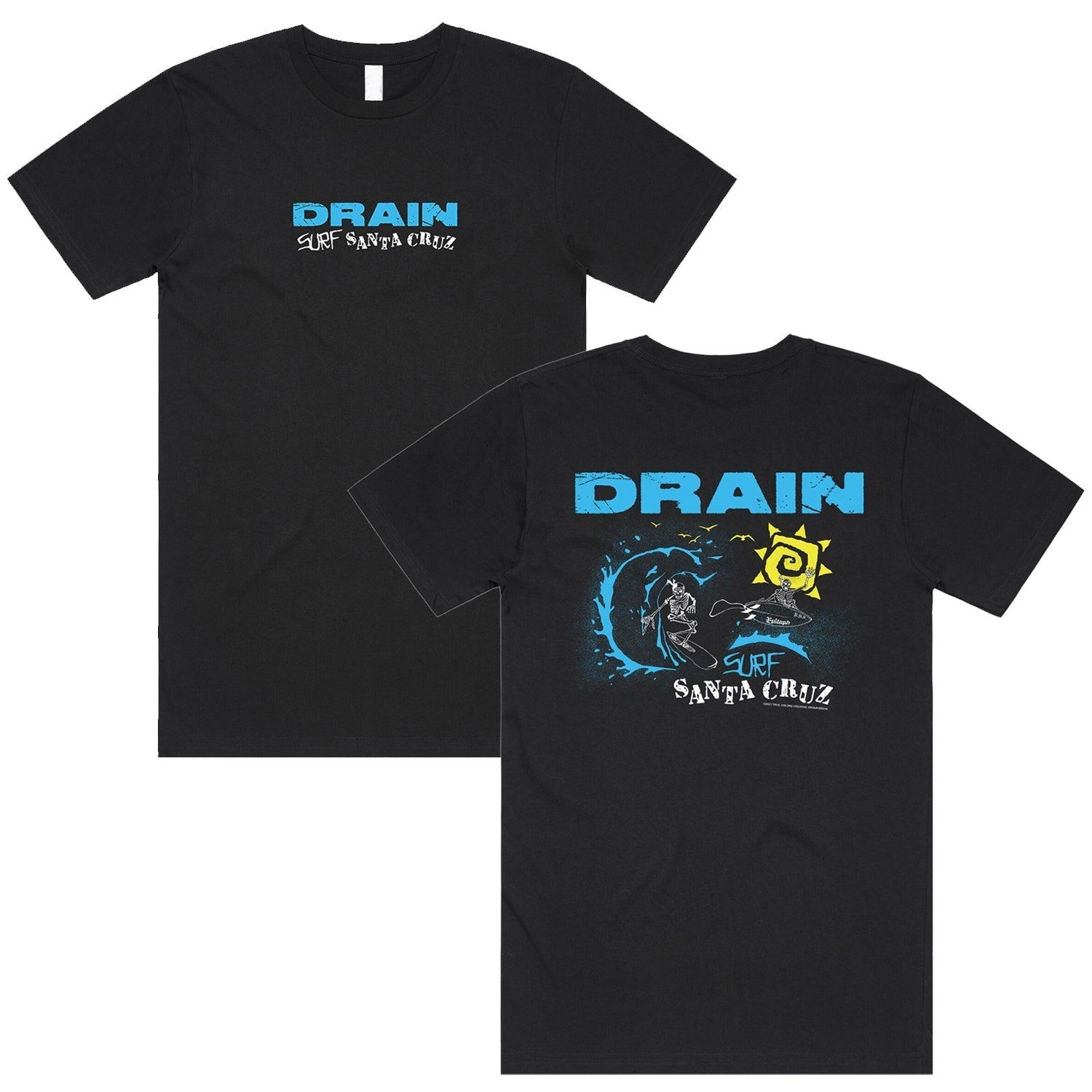 Surf Santa Cruz T-Shirt (Black) Hoodie, Sweatshirt | CoreVibeTees.com (Image 1)