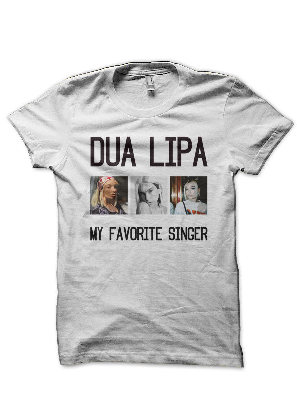 Dua Lipa White T-Shirt Hoodie, Sweatshirt | CoreVibeTees.com