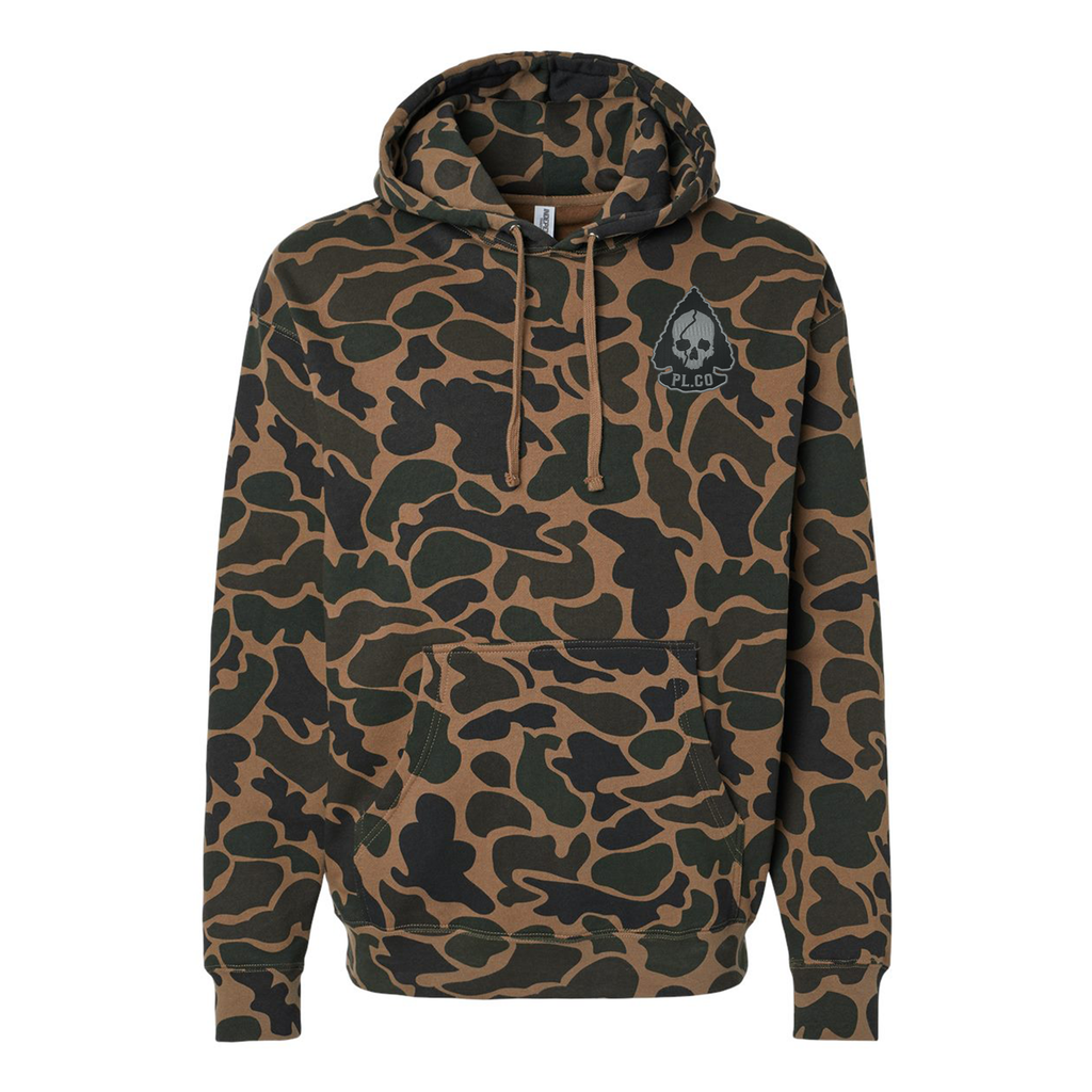Camo Arrowhead Embroidered Hoodie T-Shirts, Sweatshirt | CoreVibeTees.com (Image 1)