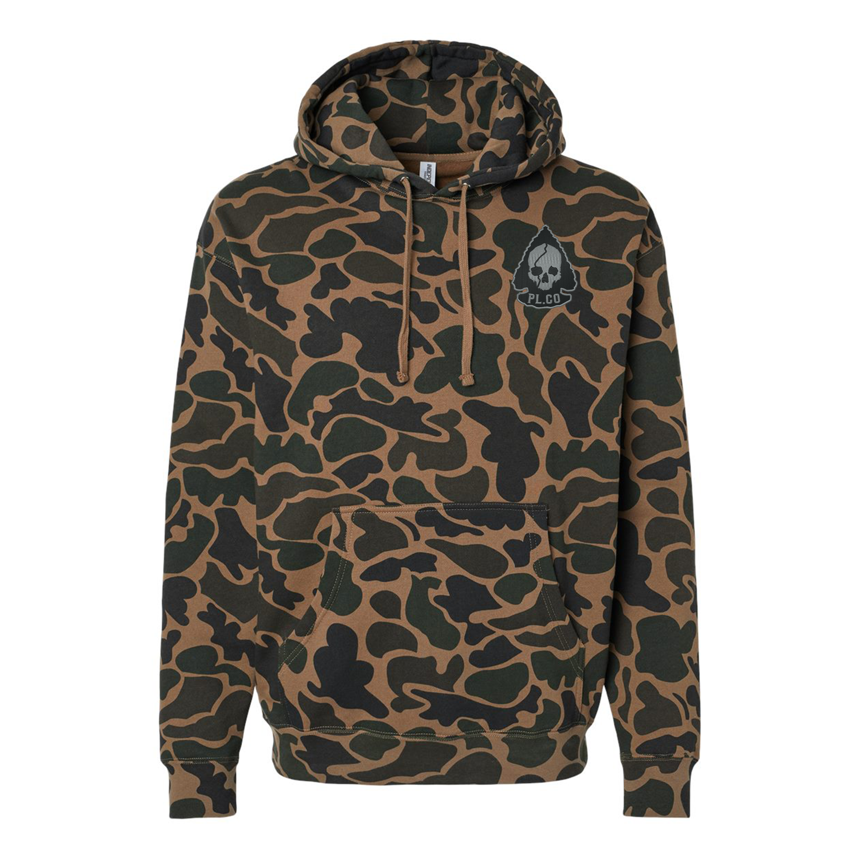 Camo Arrowhead Embroidered Hoodie T-Shirts, Sweatshirt | CoreVibeTees.com (Image 1)