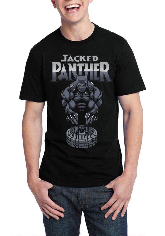 Jacked Panther Black T-Shirt Hoodie, Sweatshirt | CoreVibeTees.com