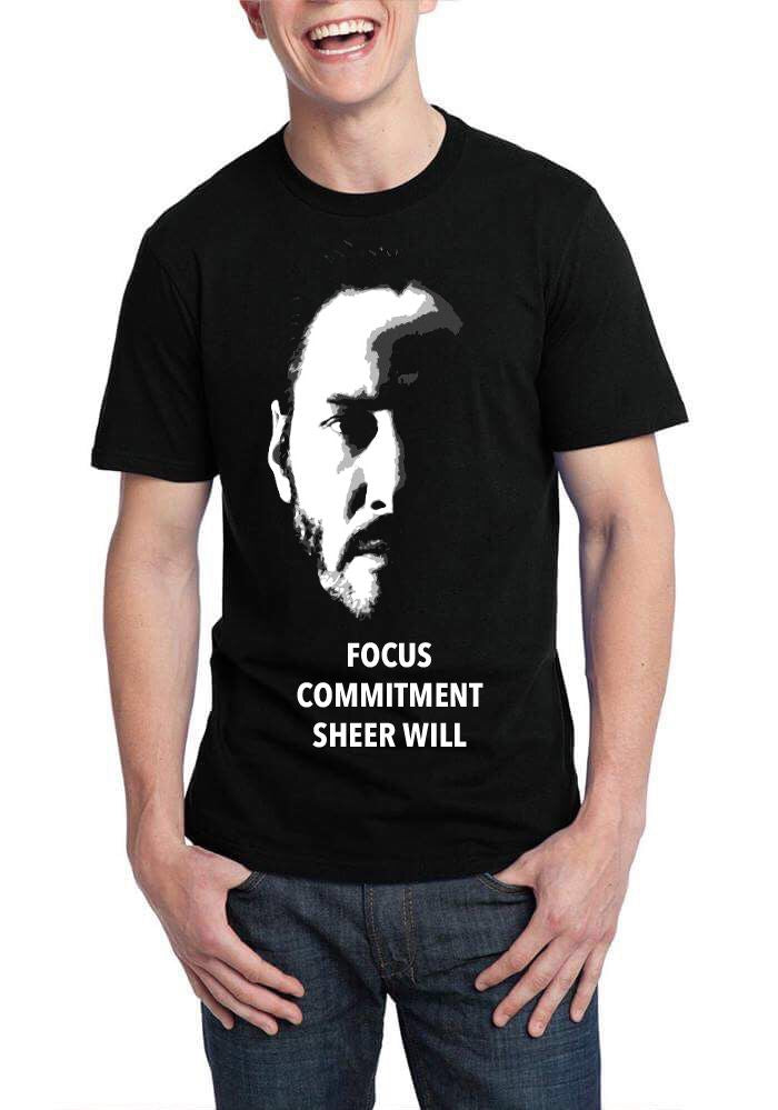 John Wick Focus Commitment Sheer Will T-Shirt Hoodie, Sweatshirt | CoreVibeTees.com