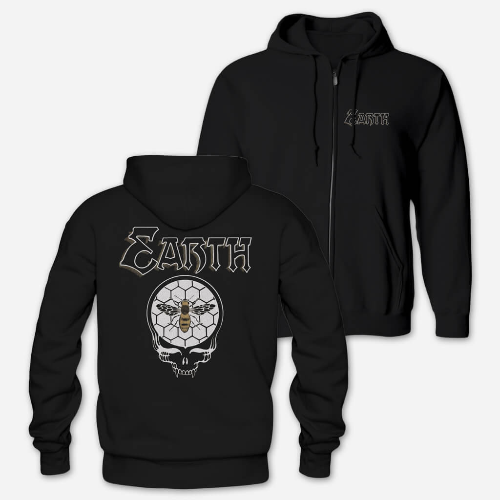 Honey Skull Black Zip Hoodie T-Shirts, Sweatshirt | CoreVibeTees.com (Image 1)