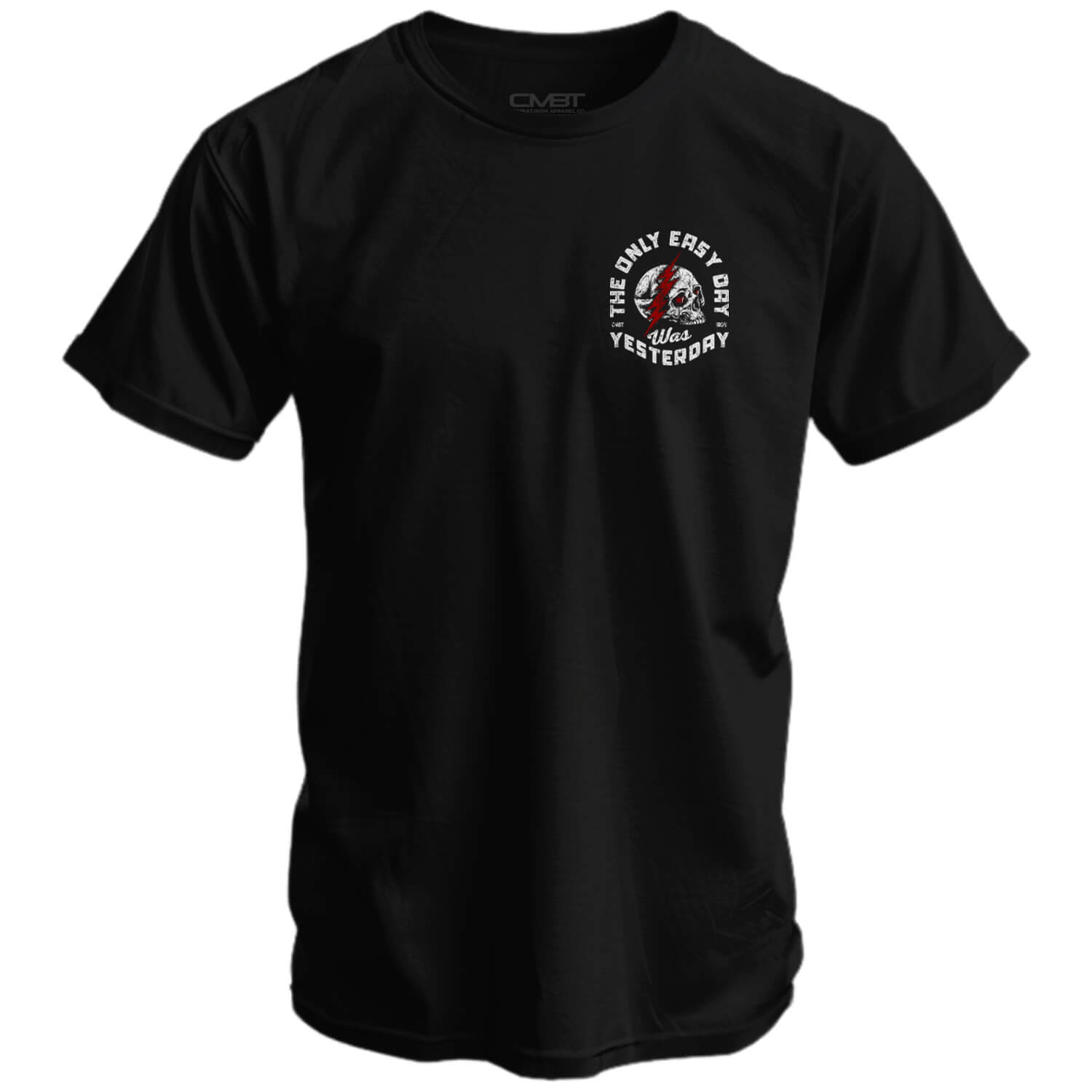 Only Easy Day Was Yesterday Skull Men's T-Shirt Hoodie, Sweatshirt | CoreVibeTees.com (Image 2)