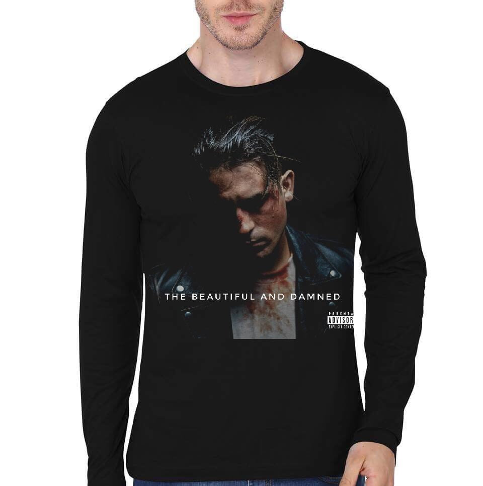 G-Eazy The Beautiful & Damned Black Full Sleeve T-Shirt Hoodie, Sweatshirt | CoreVibeTees.com