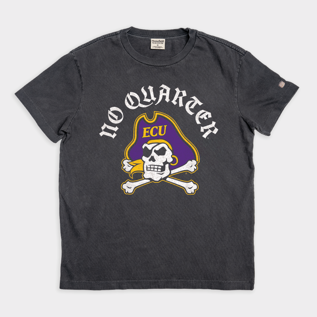 ECU Pirates ‚ÄúNo Quarter‚Äù Vintage Heavyweight Tee Style001 Hoodie, Sweatshirt | CoreVibeTees.com (Image 1)
