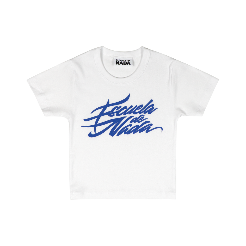 Escuela De Nada -Font White Baby Tee Hoodie, Sweatshirt | CoreVibeTees.com (Image 1)