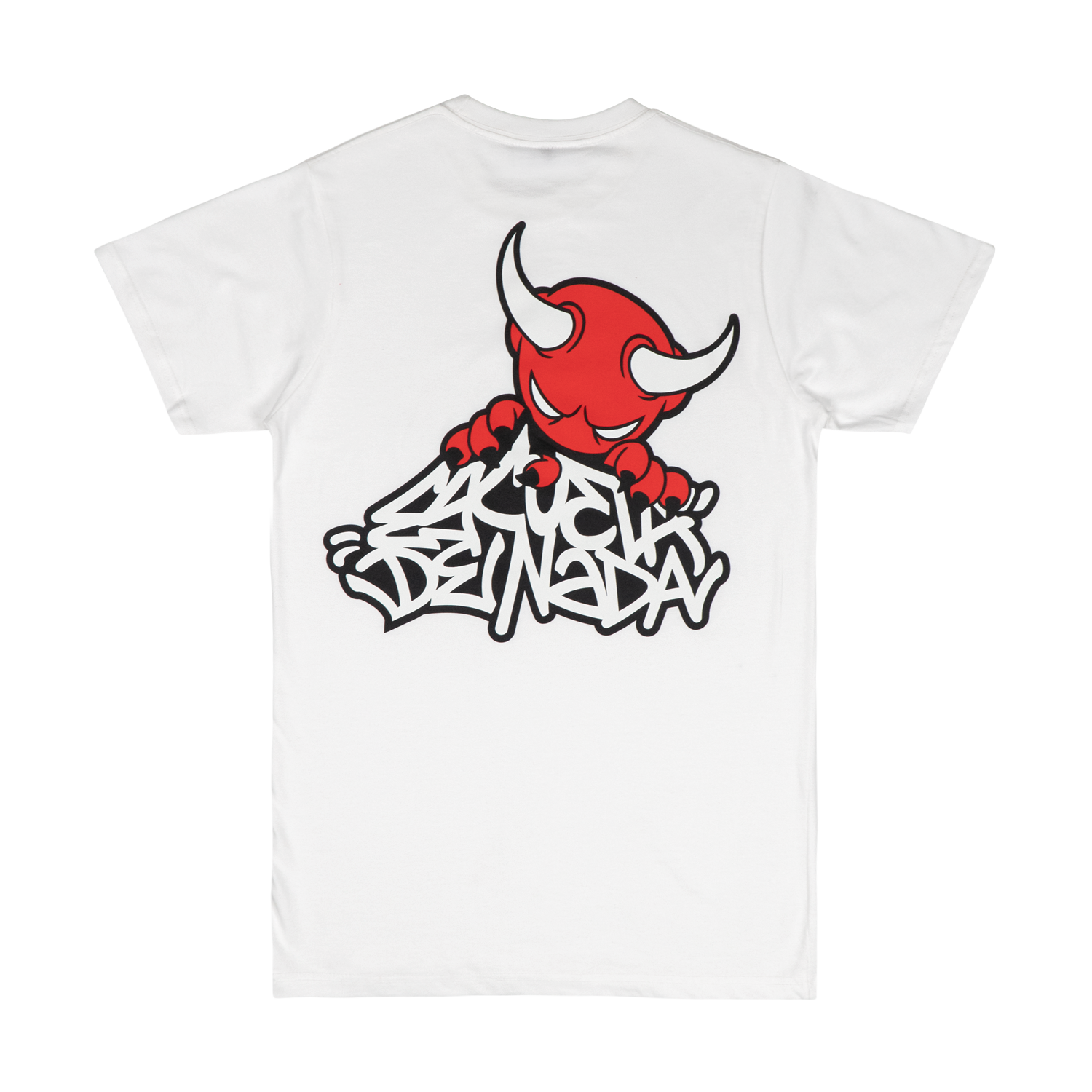 Escuela De Nada - Demonio White Tee Hoodie, Sweatshirt | CoreVibeTees.com (Image 1)