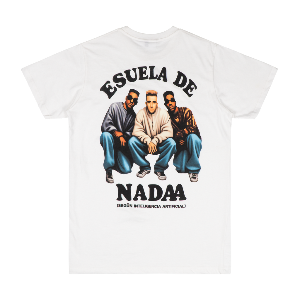 Escuela De Nada - AI White Tee Hoodie, Sweatshirt | CoreVibeTees.com (Image 1)