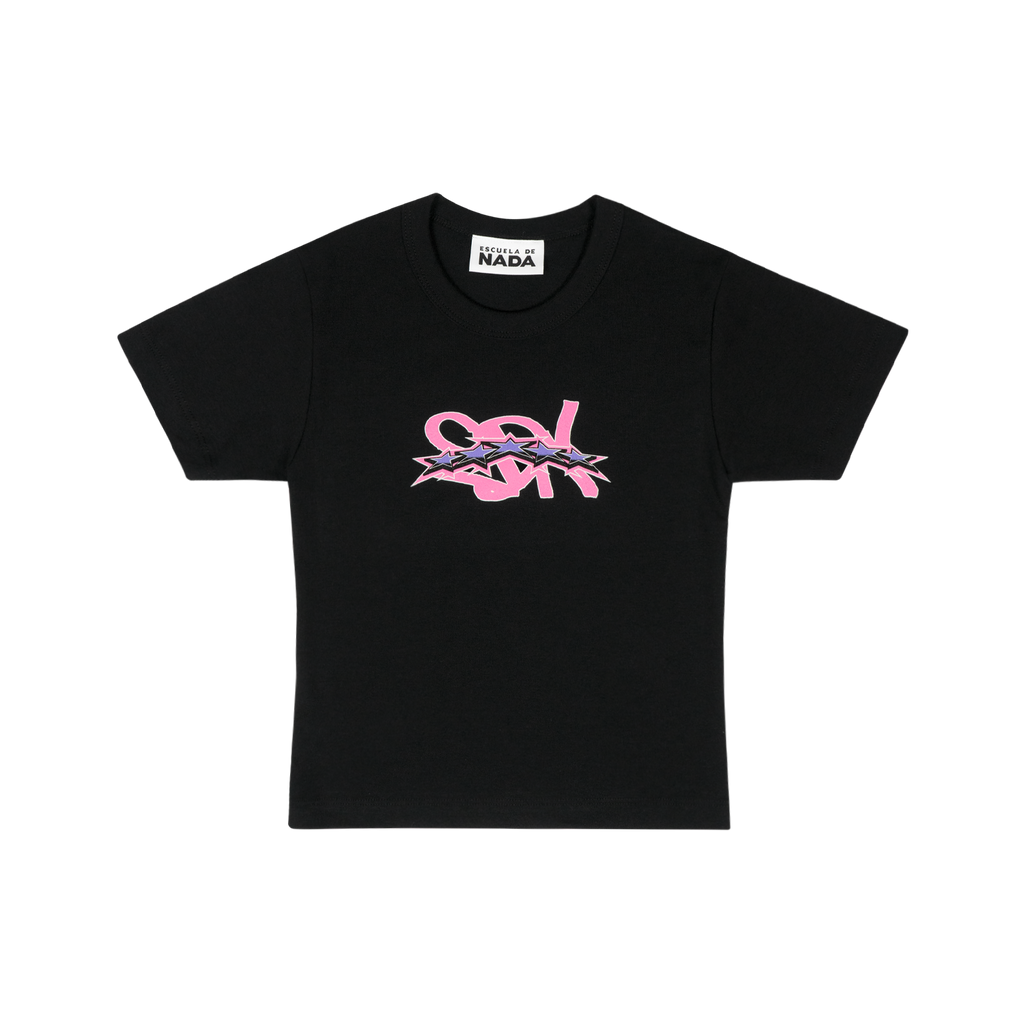 Escuela De Nada - 4 the Girlies Black Baby Tee Hoodie, Sweatshirt | CoreVibeTees.com (Image 1)