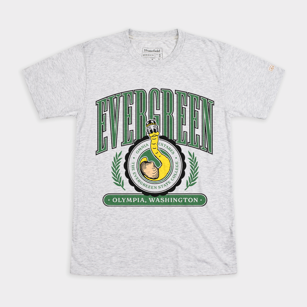 The Evergreen State College Geoducks Throwback Crest Tee Style001 Hoodie, Sweatshirt | CoreVibeTees.com (Image 1)
