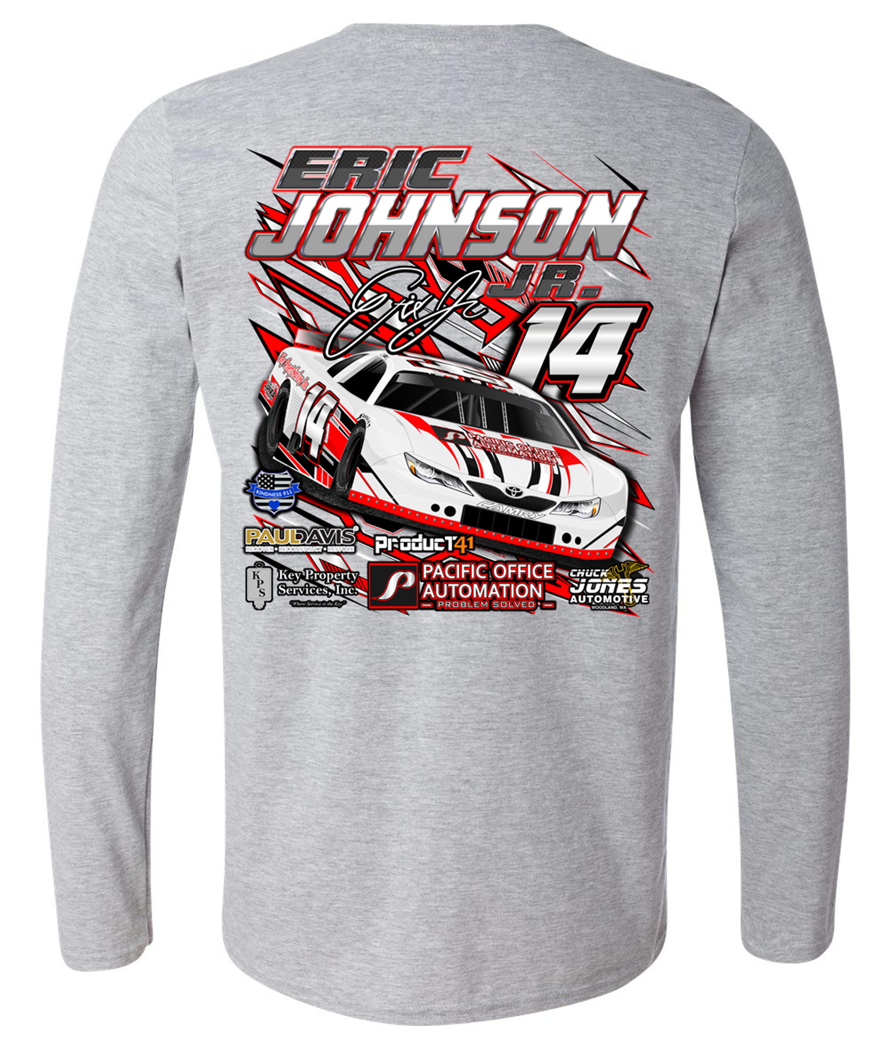 Eric Johnson Jr #14 Long Sleeve T-Shirt Hoodie, Sweatshirt | CoreVibeTees.com (Image 3)