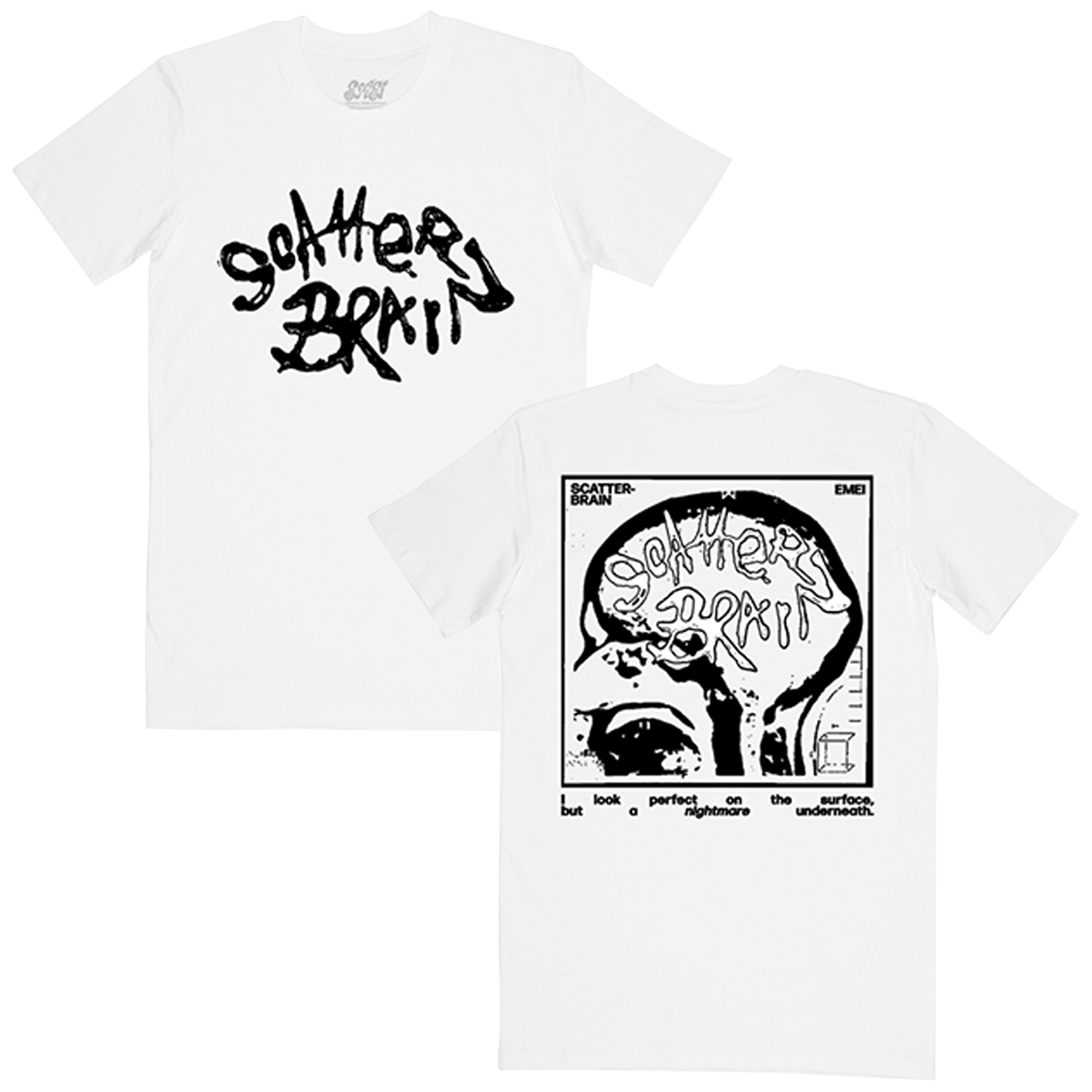 Scatterbrain T-Shirt (White) Hoodie, Sweatshirt | CoreVibeTees.com