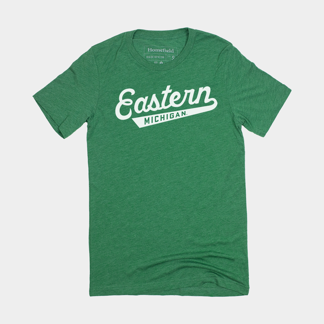 Eastern Michigan Baseball Script Tee Hoodie, Sweatshirt | CoreVibeTees.com