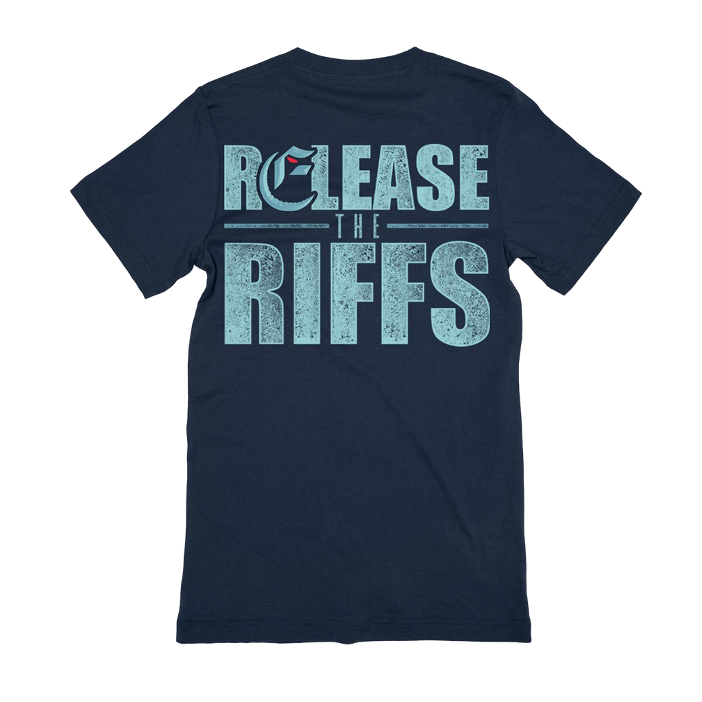Extortionist - Release the Riffs Shirt (Navy) Hoodie, Sweatshirt | CoreVibeTees.com (Image 3)