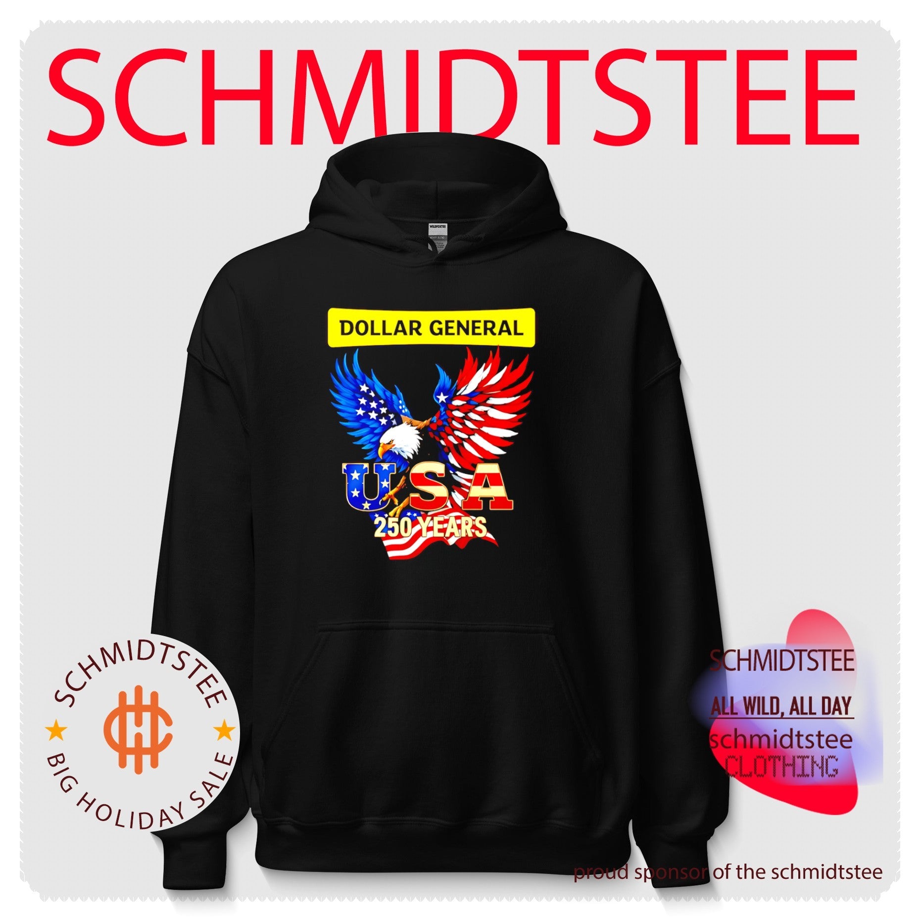 Eagle Dollar General 250 Years Of America Usa Flag Shirt