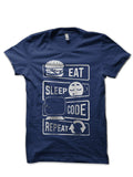 Eat Sleep Code Repeat Navy Blue T-Shirt Hoodie, Sweatshirt | CoreVibeTees.com