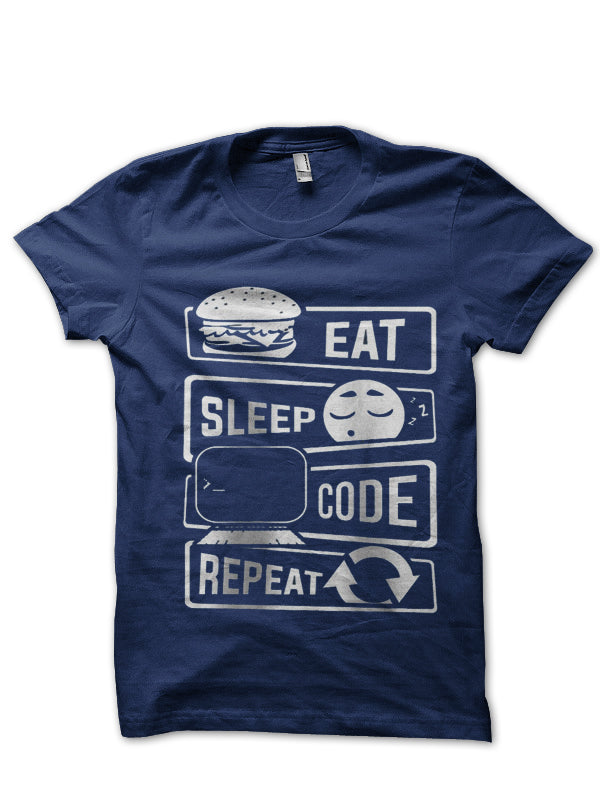 Eat Sleep Code Repeat T-Shirt Hoodie, Sweatshirt | CoreVibeTees.com