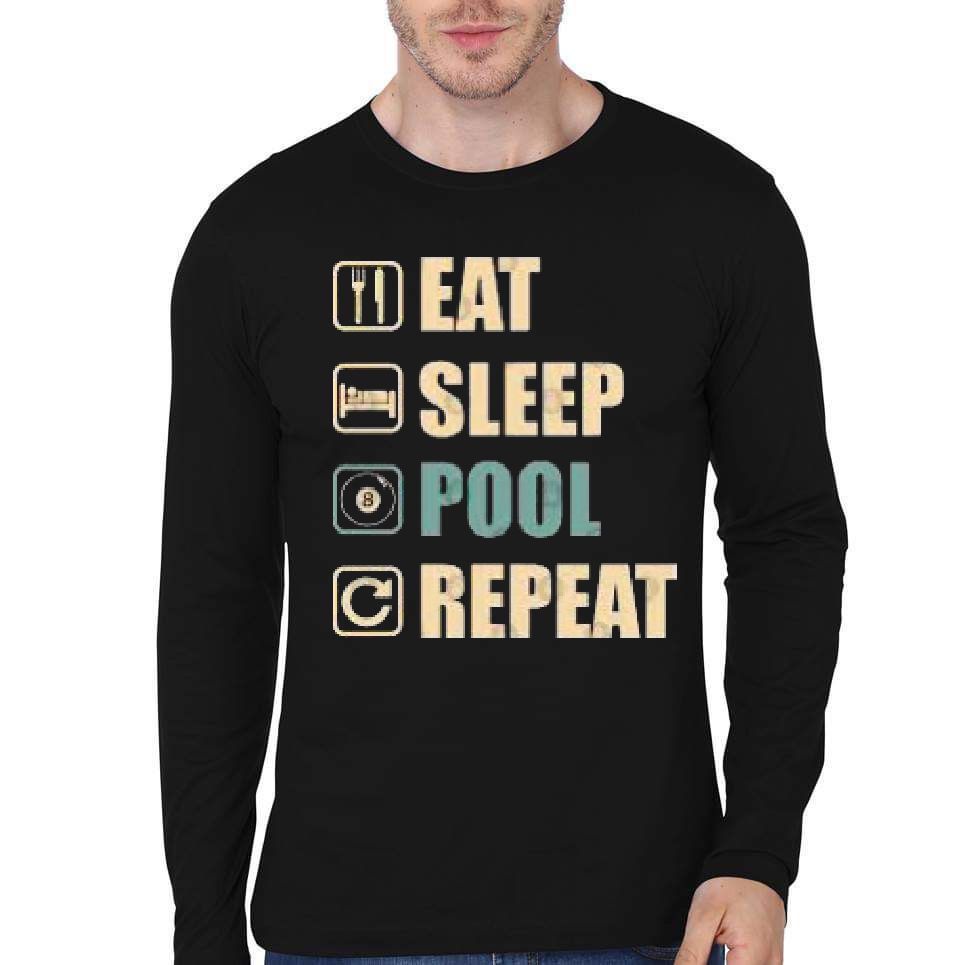 Eat Sleep Pool Repeat T-Shirt Hoodie, Sweatshirt | CoreVibeTees.com