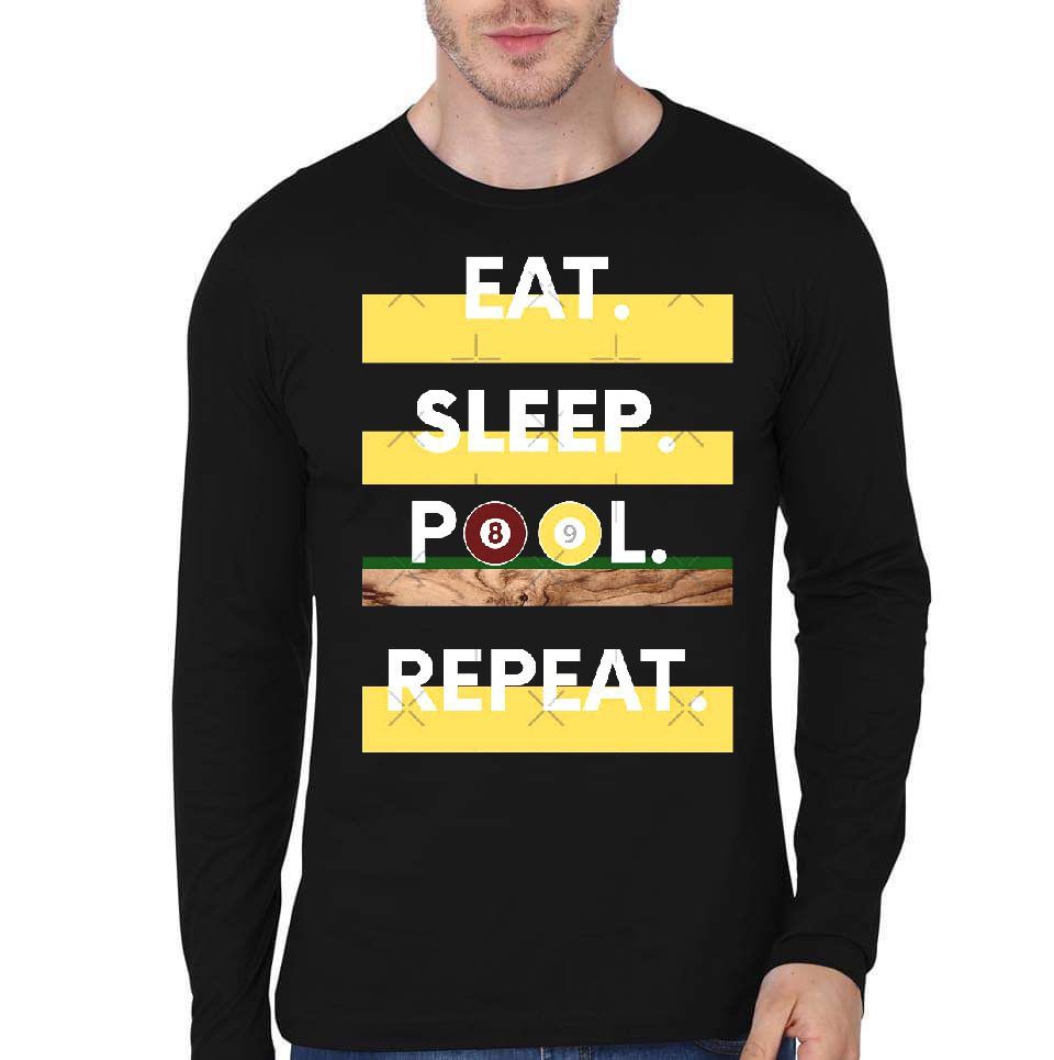Eat Sleep Pool Repeat T-Shirt Style001 Hoodie, Sweatshirt | CoreVibeTees.com