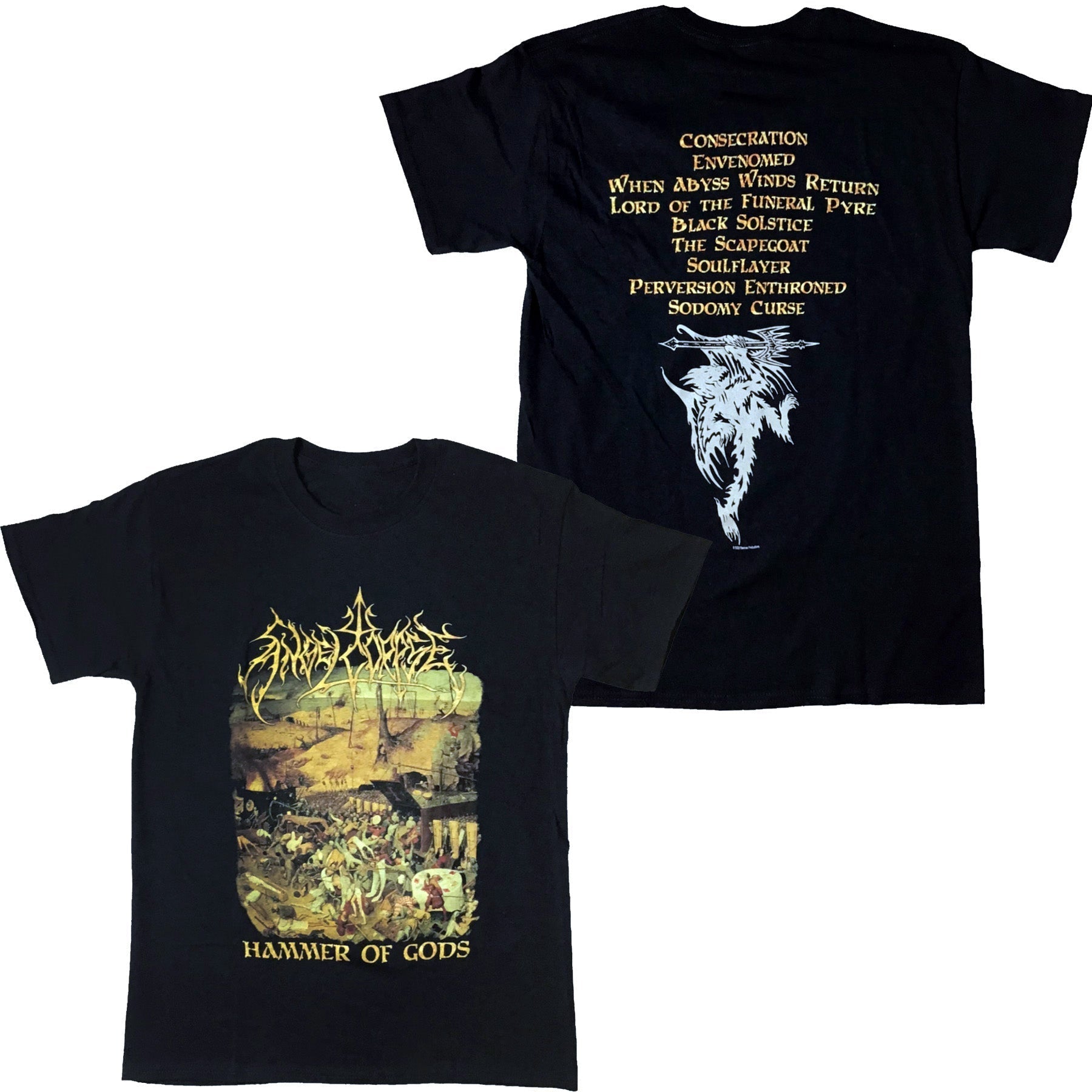 Angelcorpse - Hammer Of Gods t-shirt Hoodie, Sweatshirt | CoreVibeTees.com (Image 1)