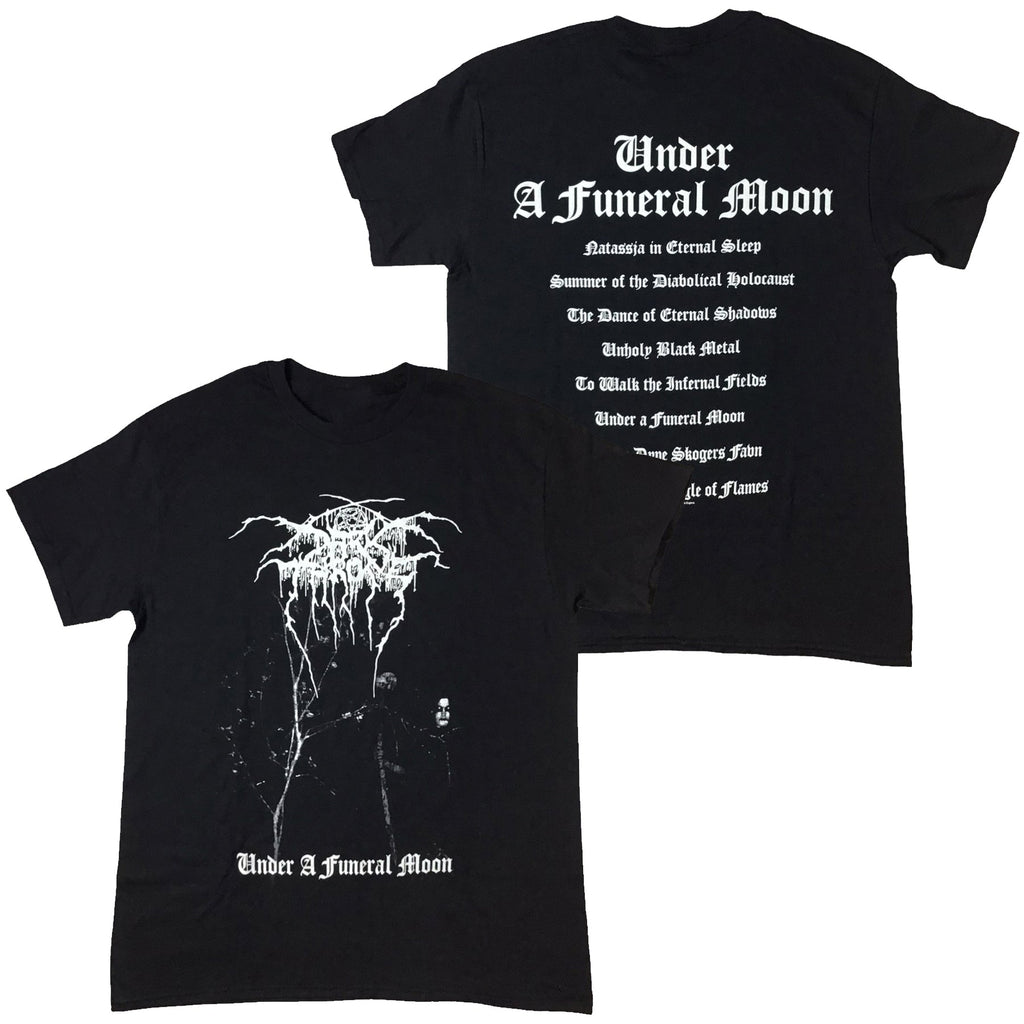Darkthrone - Under A Funeral Moon (Album Back) t-shirt Hoodie, Sweatshirt | CoreVibeTees.com (Image 1)