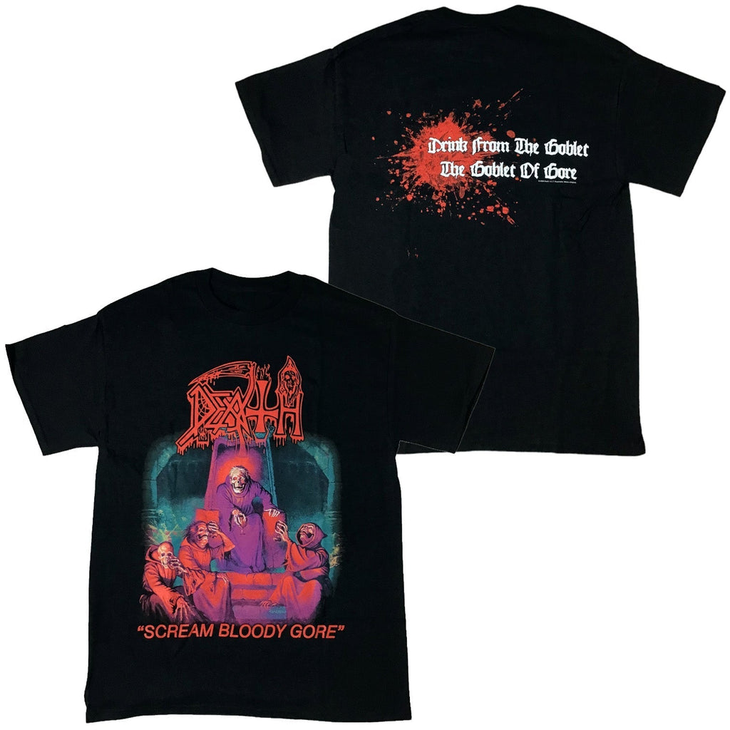 Death - Scream Bloody Gore (2-sided) t-shirt Hoodie, Sweatshirt | CoreVibeTees.com (Image 1)