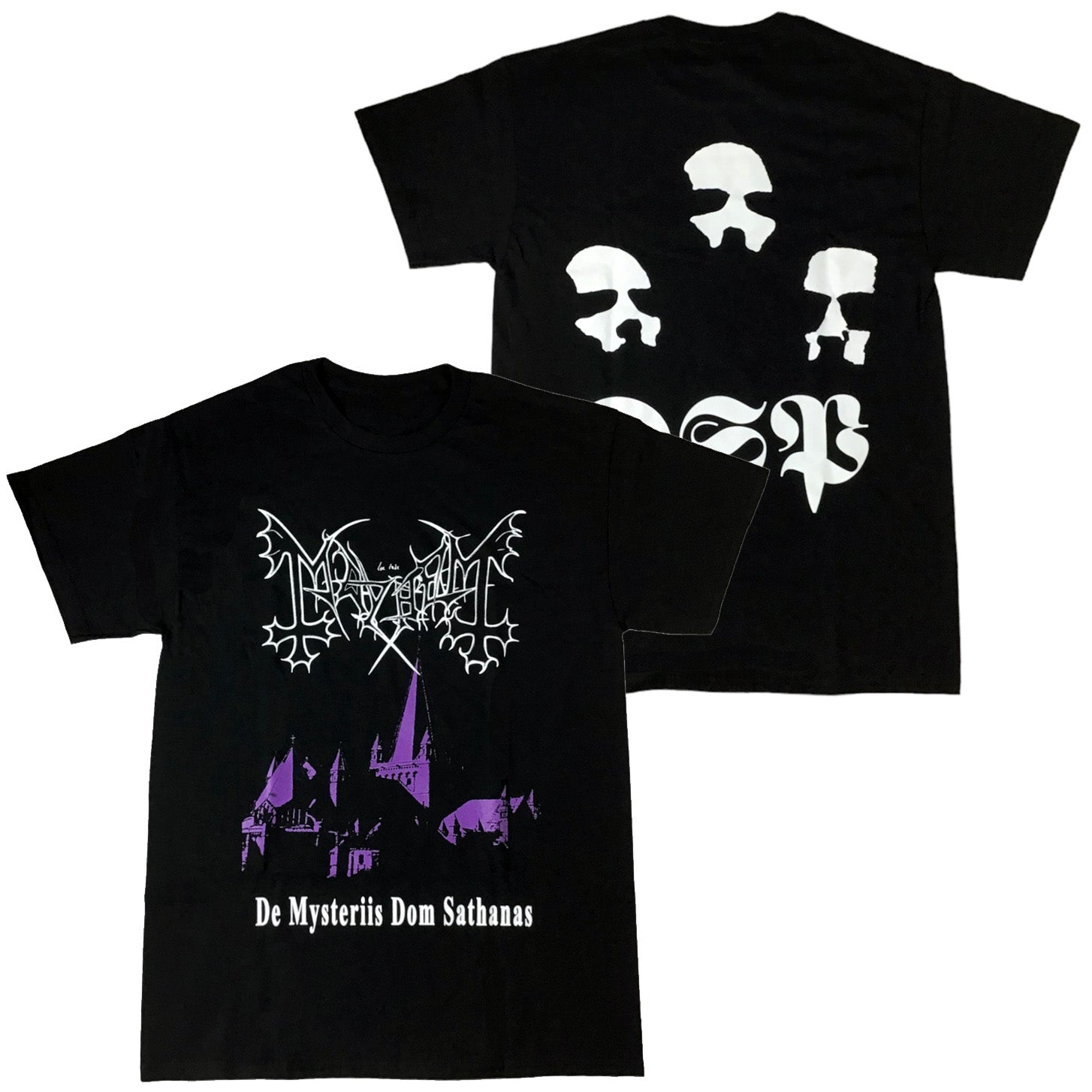 Mayhem - De Mysteriis Dom Sathanas (Purple Castle) t-shirt Hoodie, Sweatshirt | CoreVibeTees.com (Image 1)