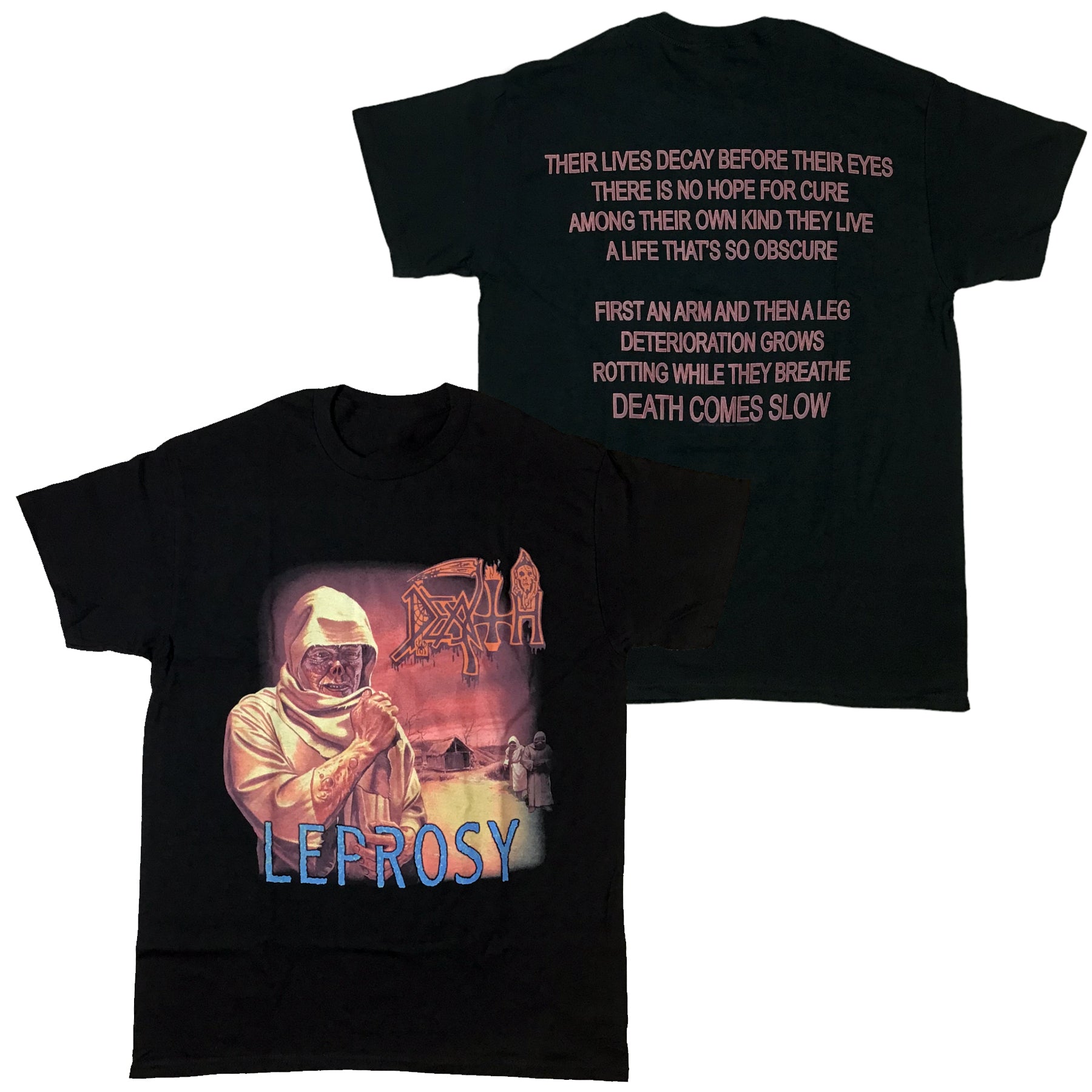 Death - Leprosy (2-sided) t-shirt Hoodie, Sweatshirt | CoreVibeTees.com (Image 1)