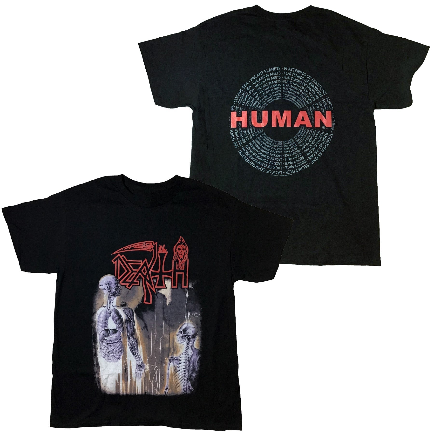 Death - Human (2-sided) t-shirt Hoodie, Sweatshirt | CoreVibeTees.com (Image 1)