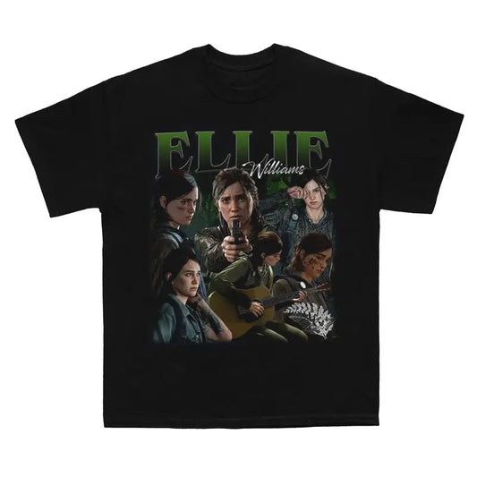 Ellie Williams The Last Of Us Vintage T-Shirt, TLOU Vintage Shirt,  Ellie Williams Gift For Movies Lovers Casual Clothing Fabric Sweatshirts Streetwear