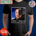 Elon Musk half Bat Man Wayne shirt