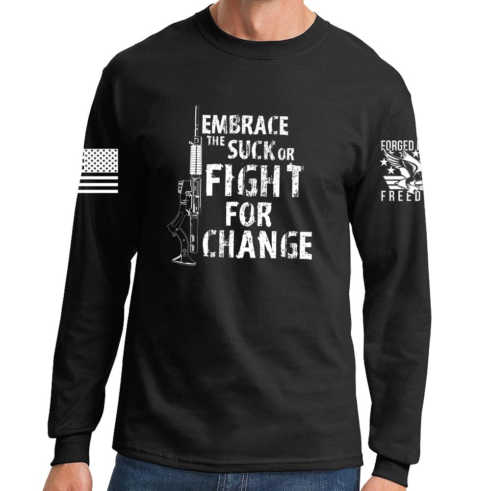 Embrace The Suck Long Sleeve T-shirt Style001 Hoodie, Sweatshirt | CoreVibeTees.com (Image 1)