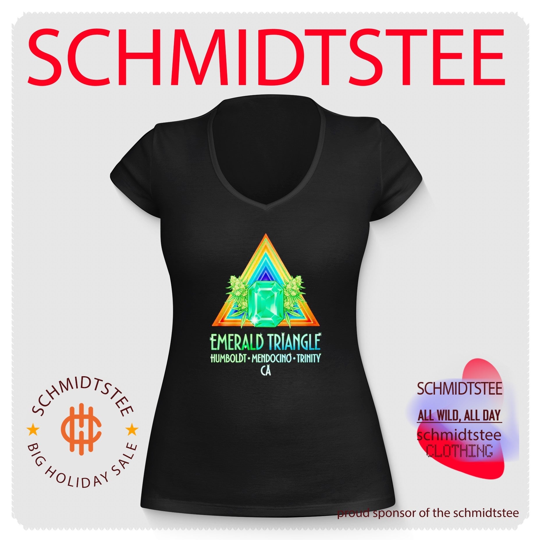 Emerald Triangle Humboldt Mendocino Trinity California Cannabis Growers Marijuana Shirt