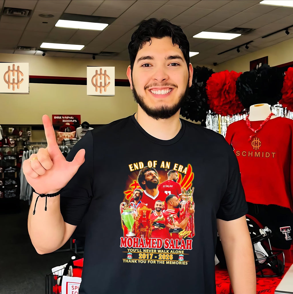 End of an Era Mohamed Salah you’ll never walk alone 2017 2026 thank you for the memories shirt