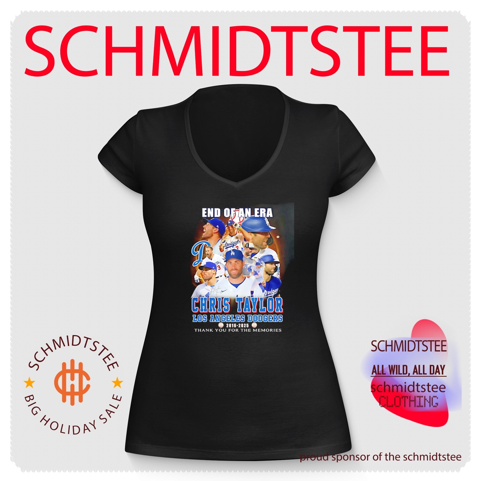 End of an era Los Angeles Dodgers Chris Taylor thank you for the memories shirt