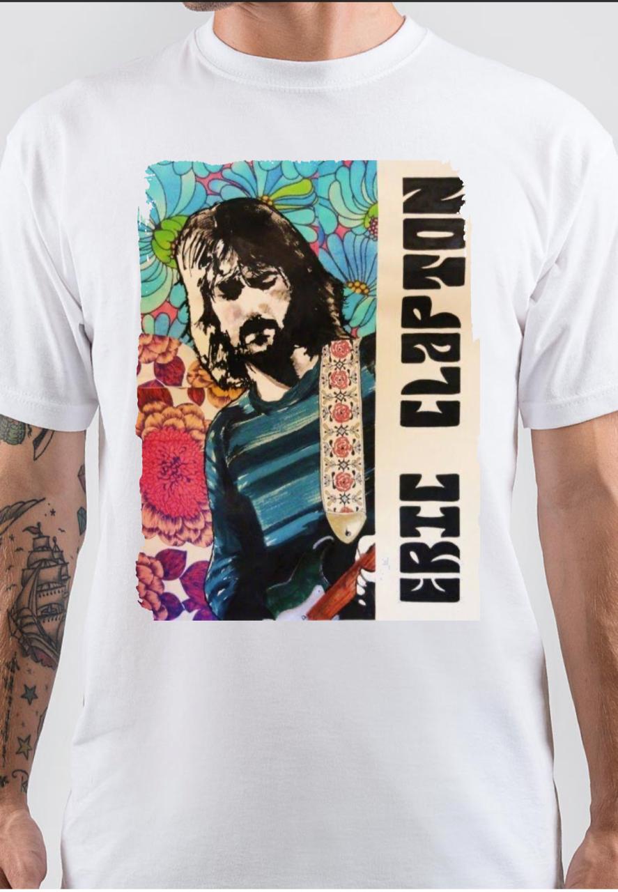 Eric Clapton White T-Shirt Style002 Hoodie, Sweatshirt | CoreVibeTees.com