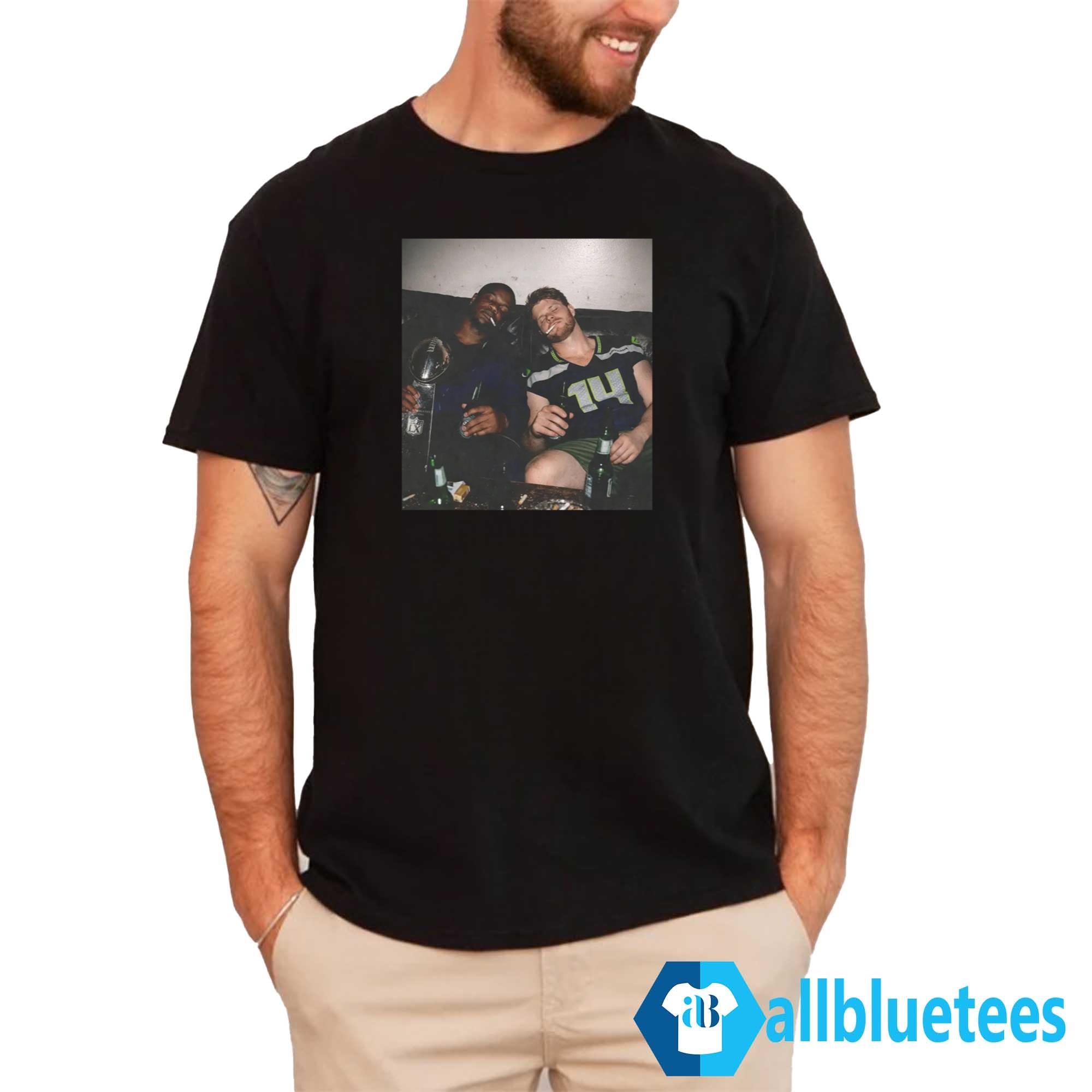 Ernest Jones and Sam Darnold Smoking Shirt