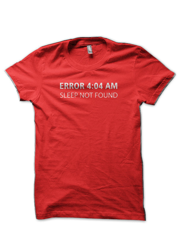 Error 404 Red T-Shirt Hoodie, Sweatshirt | CoreVibeTees.com