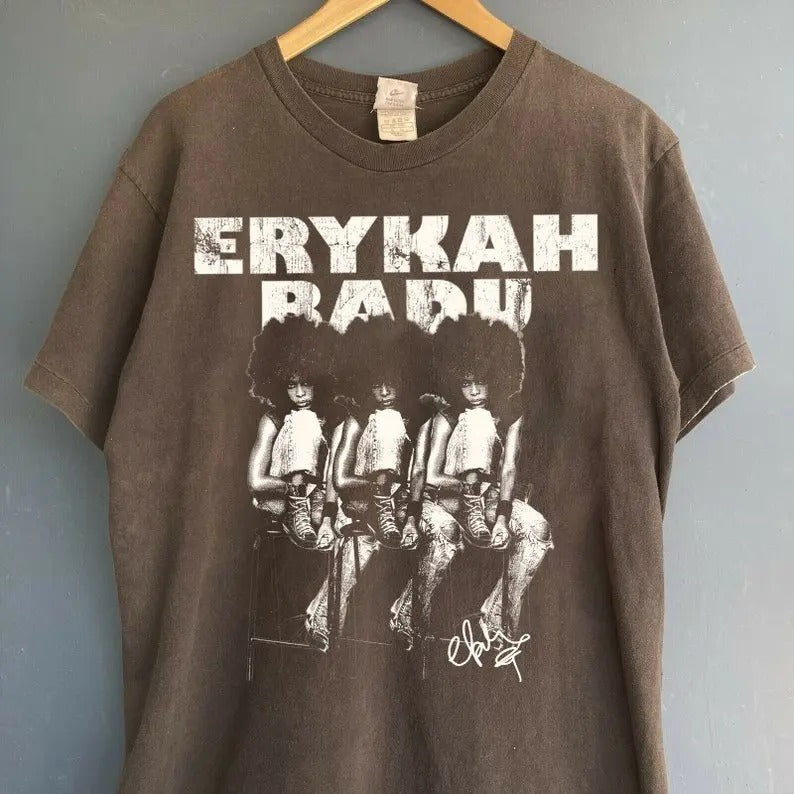 Erykah Badu Gifts for Fans, Graphic tour Shirt,Erykah Badu concert shirt, Erykah Badu 2024 shirt, 90s Music Rock, Gift For Women shirt Crewneck Cotton