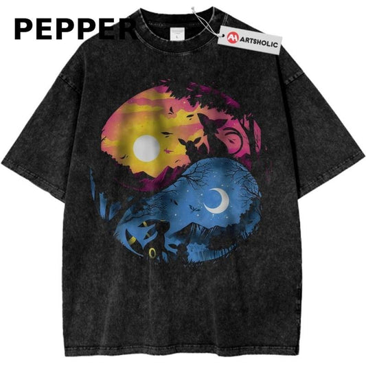 Espeon T-Shirt, Umbreon Shirt, Pokemon Shirt, PKM Tee, Anime Shirt, Vintage Graphic Tee