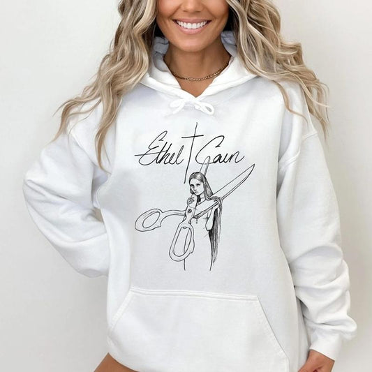 Etheel Caain Music Hoodie, Alternative Fashion, Gothic Americana, Unisex Sweater Pullover Tee