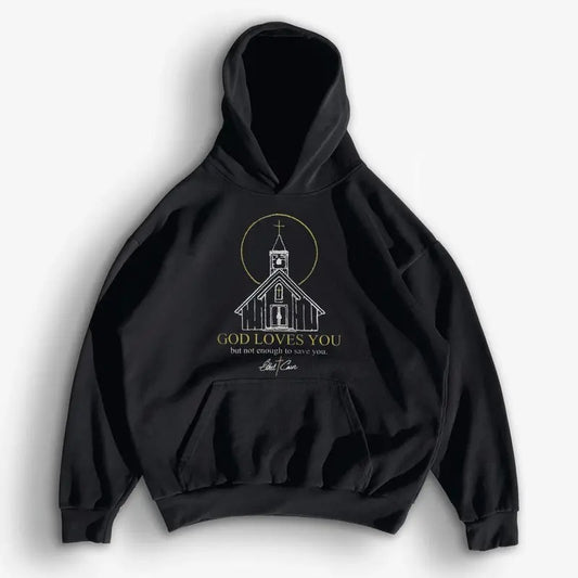 Ethhelcain Music Inspired, God Loves You, Indie Rock Fan Top, Gothic Clothing, Unisex Sweater Pullover Tee Womenswear Hoodie Casual Crewneck sweatshirts shirt