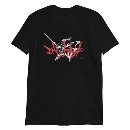 Evangelion Washed-out Vintage Style T-shirt Womenswear Top Underwear Lady