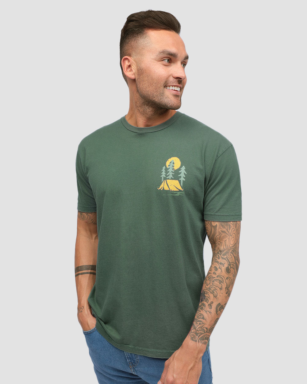 Evergreen Vintage Tee Hoodie, Sweatshirt | CoreVibeTees.com (Image 2)