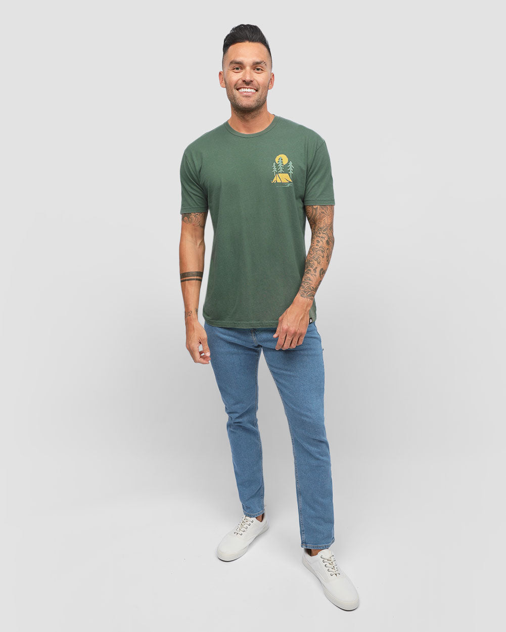 Evergreen Vintage Tee Hoodie, Sweatshirt | CoreVibeTees.com (Image 3)